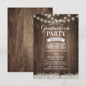 ナチュラル ベイビーズ ブレス ストリング ライト 卒業式 招待状 (正面/裏面)