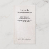 ナチュラル&ホリスティックヘルスヘンナロータスフラワーハンド 名刺 (裏面)