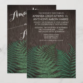 ナチュラル ボタニカル フェアリー カントリー ウェディング 招待状 (正面/裏面)