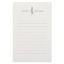 ナチュラル ボタニック リーフ I モダン ステーショナリー ペーパー