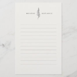 ナチュラル ボタニック リーフ I モダン ステーショナリー ペーパー