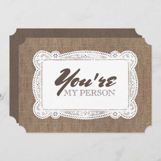 ナチュラル ユニーク ブライズメイド / オナー メイド 提案 招待状 (正面/裏面)