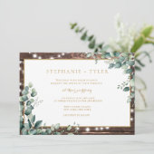 ナチュラル ライト グリーン ウェディング 招待状 (スタンド正面)