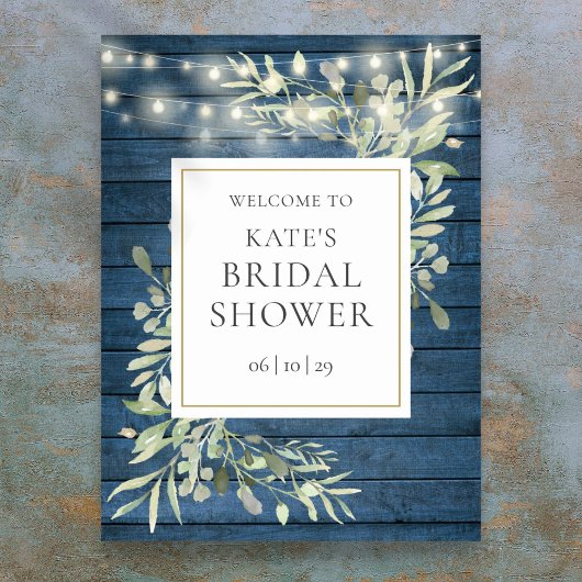 ナチュラル ライト グリーン ウェルカム サイン シャビー ブライズシャワー