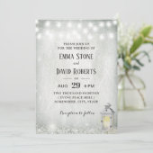 ナチュラル ランタン ベイビーズ ブレス ストリング ライト ウェディング 招待状 (スタンド正面)