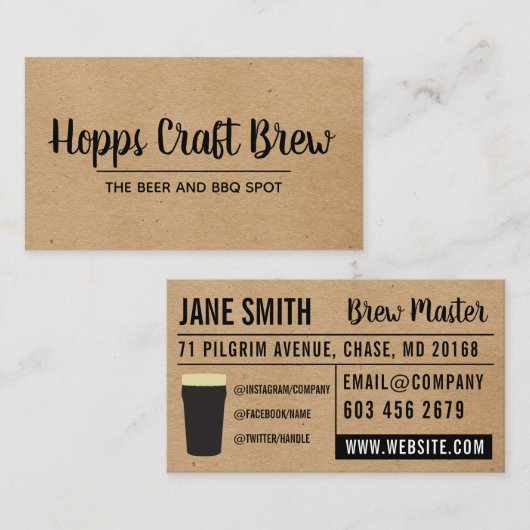 ナチュラル | レイアウト 名刺 (正面/裏面)