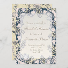 ナチュラル ヴィンテージ フラワー ウェディング ブライダル シャワー