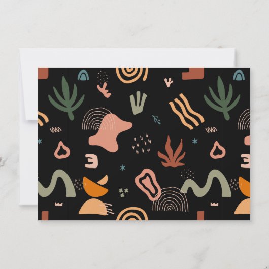 ナチュラル |写真はっきりしたの卒業発表 招待状 (裏面)