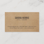 ナチュラル 名刺 (裏面)