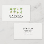 ナチュラル | 図解ツリー 名刺 (正面/裏面)