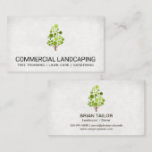 ナチュラル | 木 | ガーデニング | 造園 名刺 (正面/裏面)
