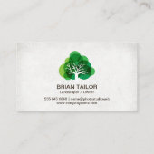 ナチュラル | 木 | 名刺 (裏面)