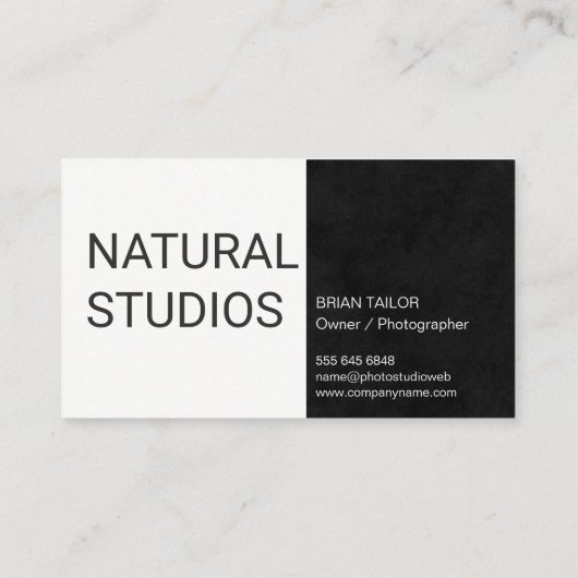 ナチュラル |樹木 名刺 (裏面)