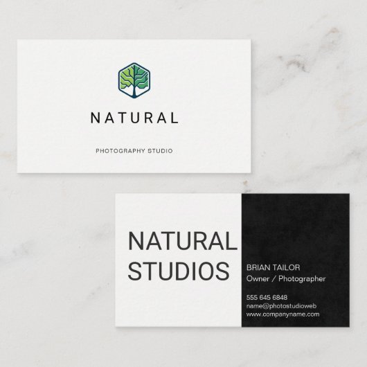 ナチュラル |樹木 名刺 (正面/裏面)