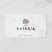 ナチュラル | 水彩ツリー 名刺 (正面)