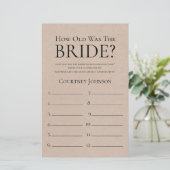 ナチュラル　花嫁は何歳？　結婚前パーティゲーム (スタンド正面)