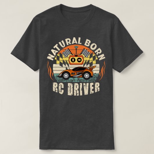 ナチュラ生まれルRCドライバレーサーリモコン2 Tシャツ (デザイン正面)