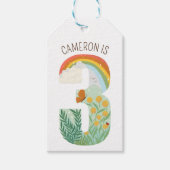 ナチュラ疑問に思ル第3誕生日ありがとう ギフトタグ (正面)