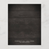 ナチュラ素朴ル・ウッド&フローラ・ホワイト・ライツ結婚ズ チラシ (裏面)