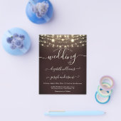 ナチュラ素朴ル・ウッド&白黒ラ結婚イツ チラシ (シングル)