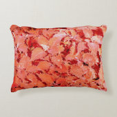 ナチュラ鮮やかル赤葉クッション アクセントクッション (正面)