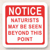 ナチュリストキャンプ/ビーチサイン コースター (正面)