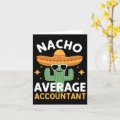 ナチョおもしろい平均会計士Cinco De Mayo Mexic カード (黄色い花)
