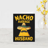 ナチョおもしろい平均夫結婚郎のCinco De カード (黄色い花)