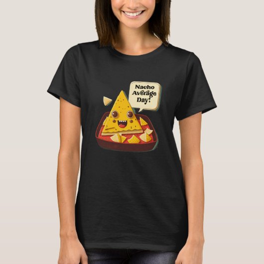 ナチョの平均曜日ではなくパン Tシャツ (正面)