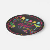 ナチョアベレージブライダルシャワーパーティープレート- Blk ペーパープレート (アングル)