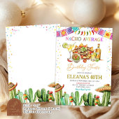 ナチョアベレートマルガリタスアダルト誕生日フィエスタ 招待状