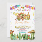 ナチョアベレートマルガリタスアダルト誕生日フィエスタ 招待状 (正面)