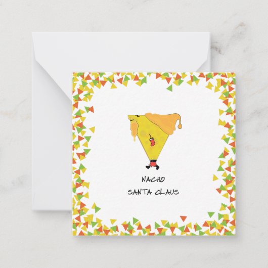 ナチョサンタとチップス ノートカード (正面)