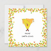 ナチョサンタとチップス マグネット招待状 (正面)