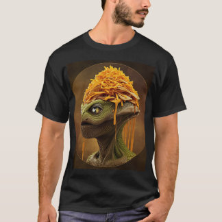 ナチョスのエイリアン - 楽しいパーティースナックのアート Tシャツ
