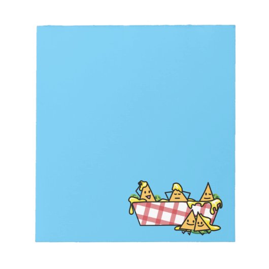 ナチョス溶融チーズジャラペーノナチョトルティーヤチップス ノートパッド (正面)