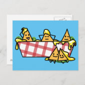 ナチョス溶融チーズジャラペーノナチョトルティーヤチップス ポストカード (正面/裏面)