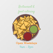 ナチョス漫画イラストレーション ウィンドウサイン (シート)