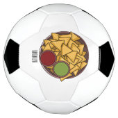ナチョス漫画イラストレーション サッカーボール (回転)