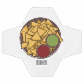 ナチョス漫画イラストレーション サッカーボール (フラット)