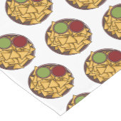 ナチョス漫画イラストレーション ショートテーブルランナー (コーナー)