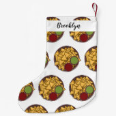 ナチョス漫画イラストレーション スモールクリスマスストッキング (裏面)