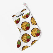 ナチョス漫画イラストレーション スモールクリスマスストッキング (裏面 (吊り時))