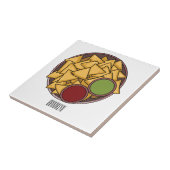 ナチョス漫画イラストレーション タイル (側面)