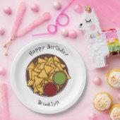 ナチョス漫画イラストレーション ペーパープレート (パーティー)