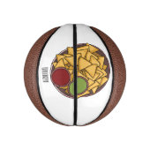 ナチョス漫画イラストレーション ミニバスケットボール (縦)