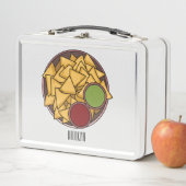 ナチョス漫画イラストレーション メタルランチボックス (インサイチュ)