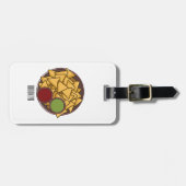 ナチョス漫画イラストレーション ラゲッジタグ (正面横)