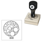 ナチョス漫画イラストレーション ラバースタンプ (押印)