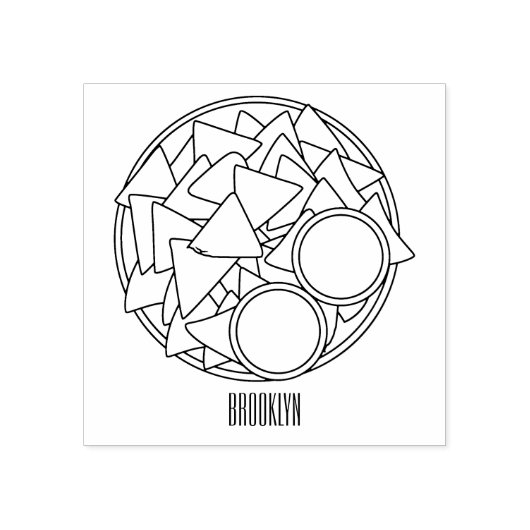 ナチョス漫画イラストレーション ラバースタンプ (インプリント)